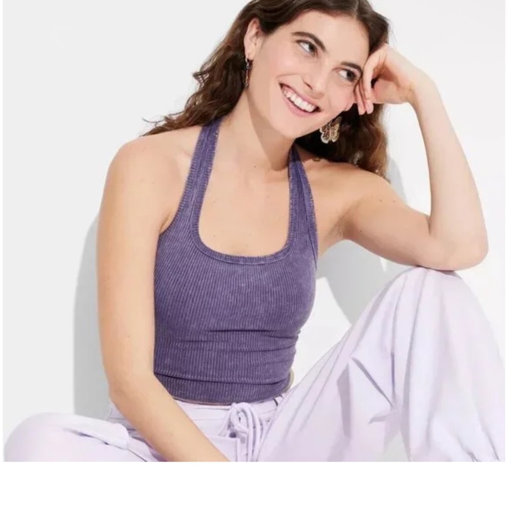 Wild Fable Tops Women's Ribbed Halter Top Wild Fable